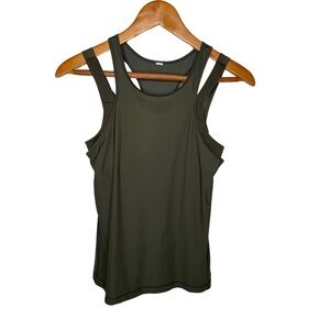 Lululemon Athletica Mesh Tank Top With Built In Bra Size 4